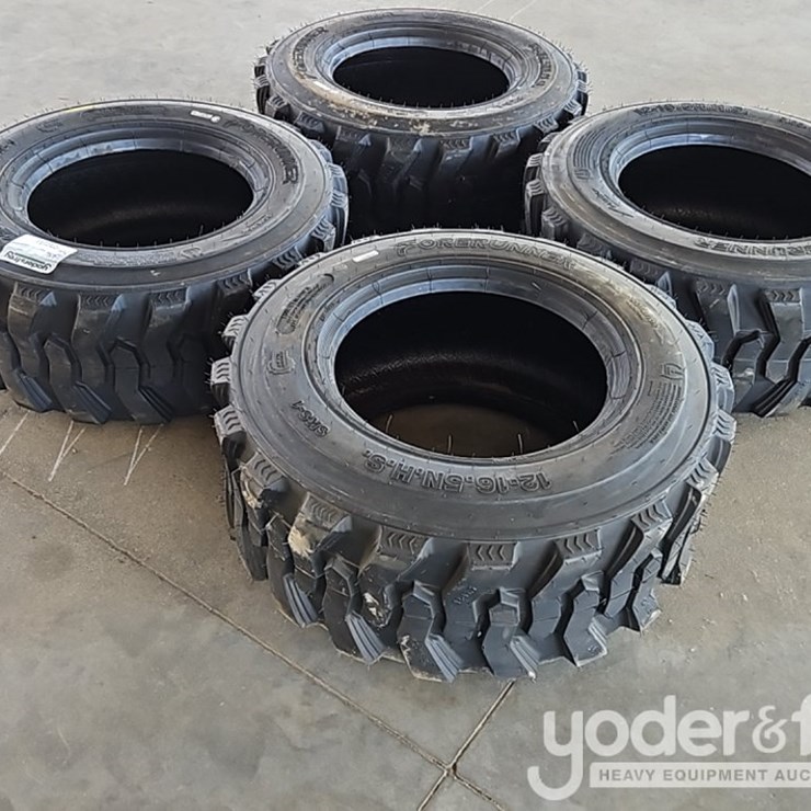 Unused 12-16.5 Tires to suit Skidsteer (4 of)