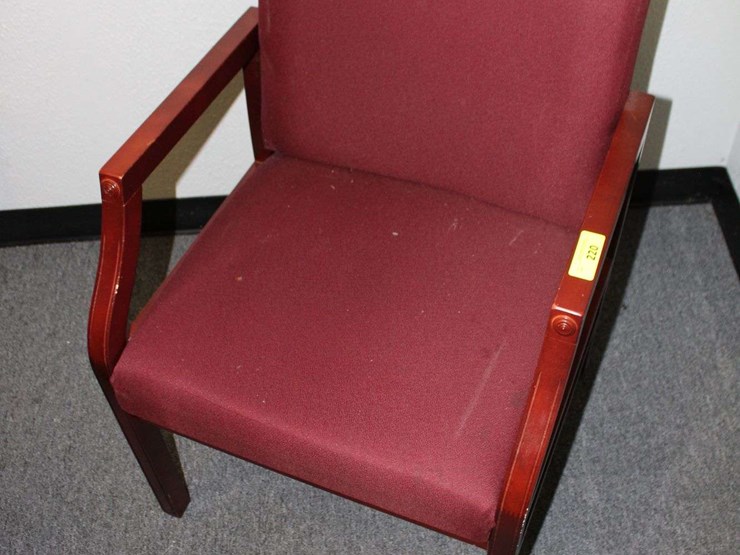 maroon-and-wooden-chair-image-1