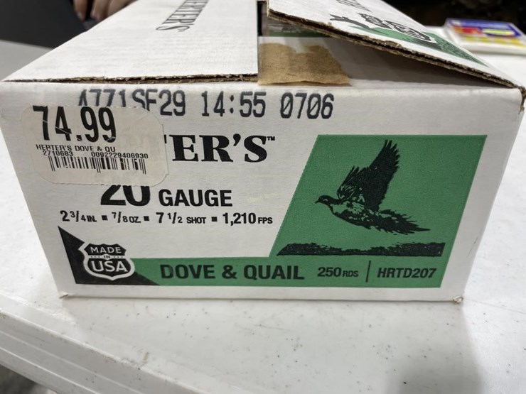 250-rounds-herter's-20ga-dove-&-quail-ammo-image-3