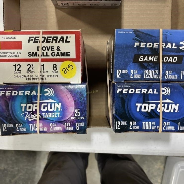 100 Rounds Federal 12ga Ammo