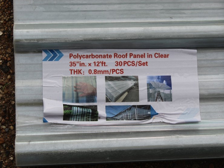 #5181-•-bundles-of-3ft-x-12ft-polycarbonate-roof-panel-image-1