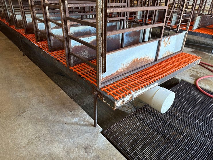 10-sections-of-orange-metal-floor-grates-image-1