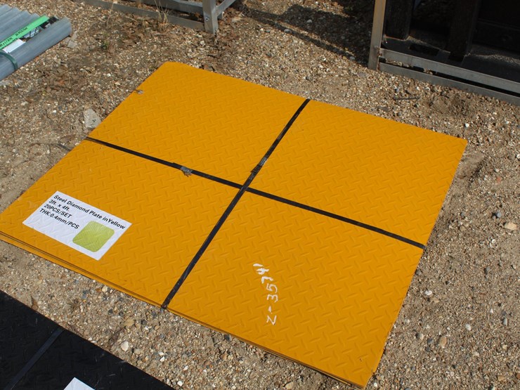 #5142-•-bundle-of-3ft-x-3ft-yellow-steel-diamond-plate-image-1