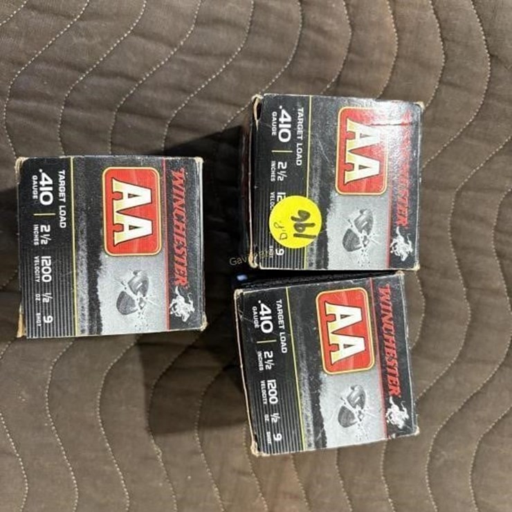 (3) Partial Boxes of 410ga Ammo