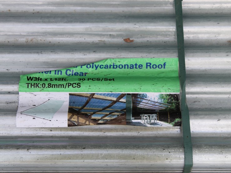 #5180-•-bundle-of-3ft-x-12ft-corrugated-polycarbonate-roof-panel-image-2