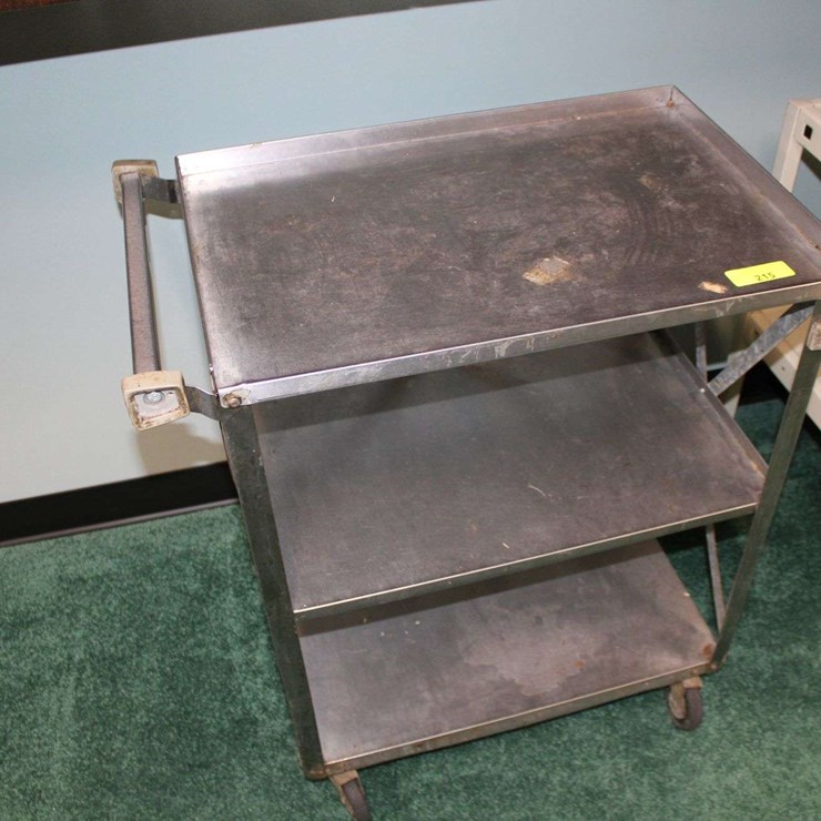 METAL ROLLING SHELF CART