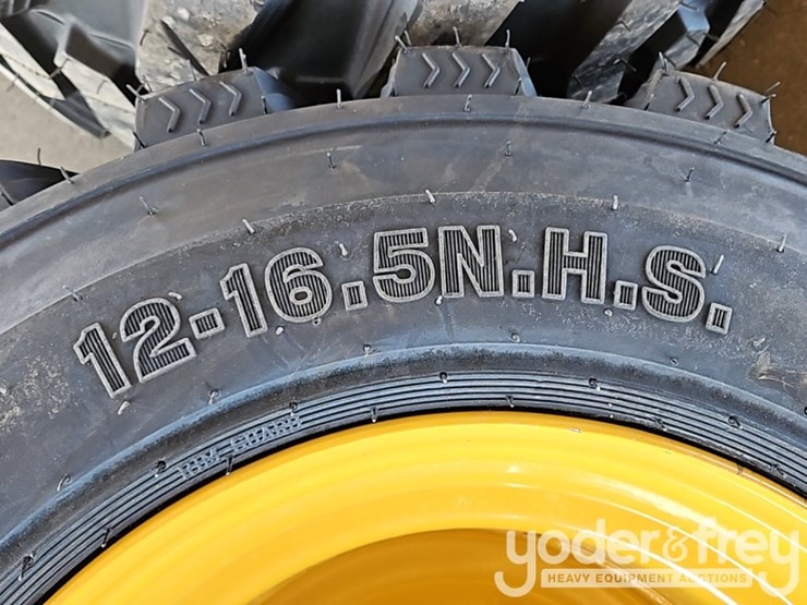 unused-12-16.5-tires-c/w-wheels-to-suit-new-holland,-john-deere,-cat-skidsteer-(4-of)-image-5