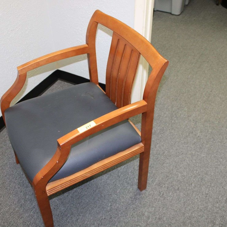 WOODEN CHAIR WITH CLOTH SEAT