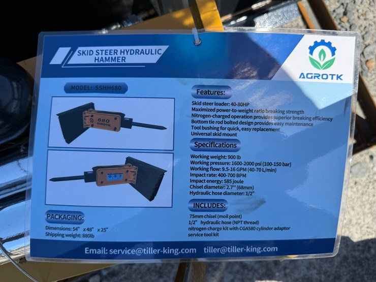 #45362-•-unused-agt-pd680-hydraulic-hammer-pd680pz26020502a-image-7