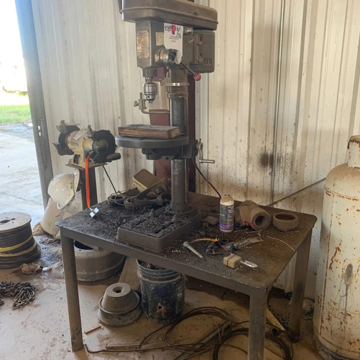 Buffalo 12-Speed Heavy Duty Drill Press w/ Jacob’s Ball Bearing Super Chuck