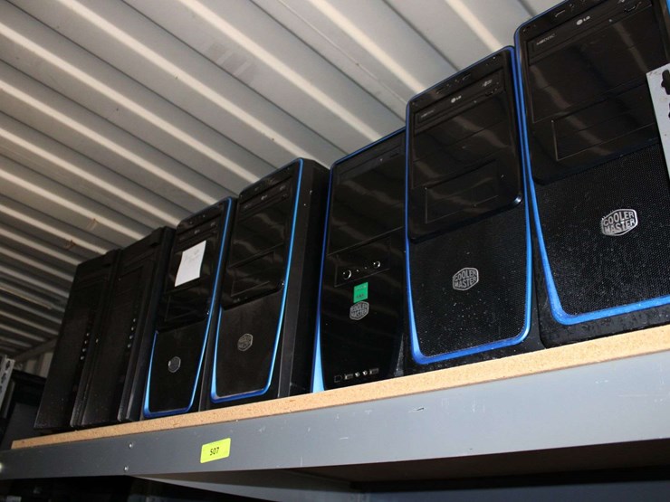 four-shelves-of-desktop-computers-&-laptop-computers-image-3