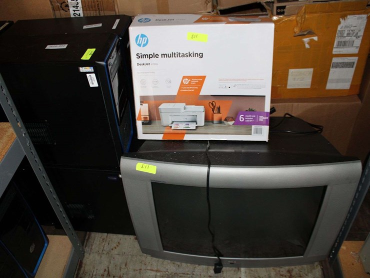 lot-of-8--desktop-computers,-printer-and-rca-tv-image-1