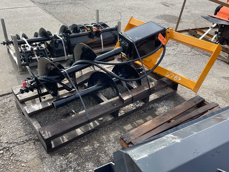 #9033-•-unused-gayi-skid-steer-post-hole-auger-with-(3)-bits-(o12)-image-4