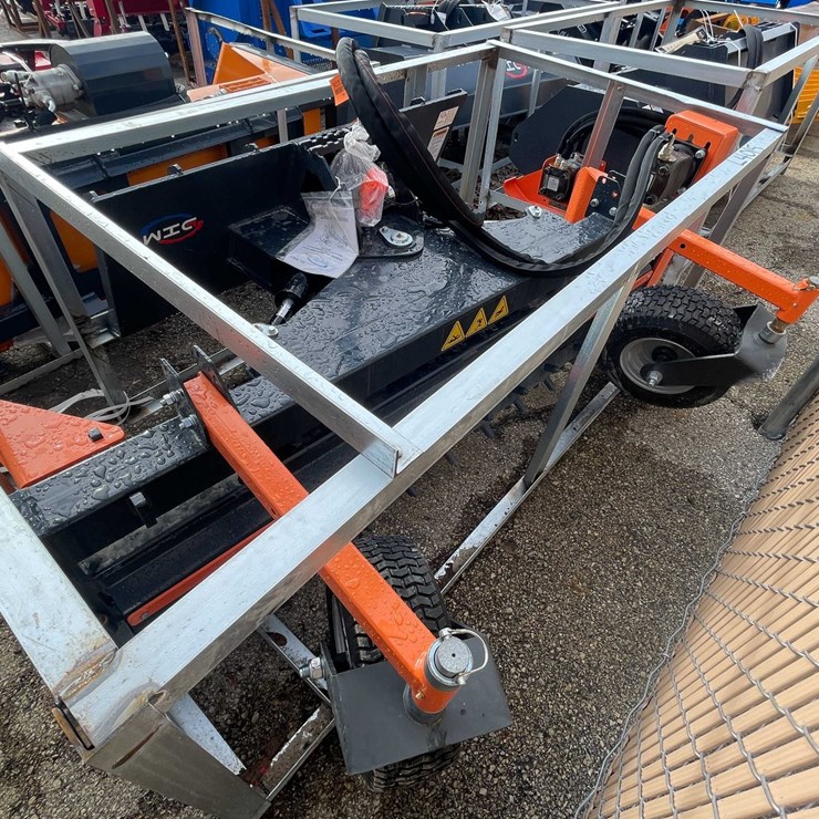 #9032 • Unused WIG Skid Steer 72" Skid Steer Harley Landscape Rake (O12)