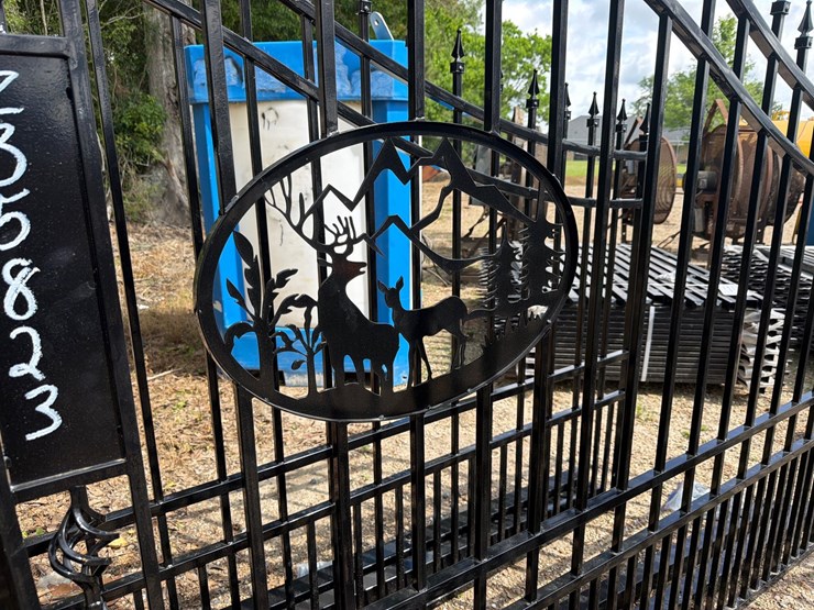 #5125-•-set-of-gates-with-deer-design-image-2