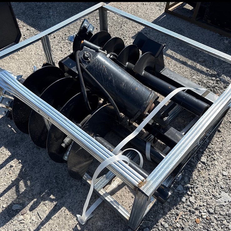 #2027 • Unused JCT Skid Steer Hydraulic Auger Drive & Bits INV# 47054