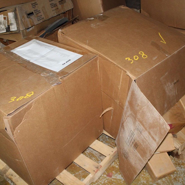 PALLET WITH 2 BOXES OF VARIOUS AUTOMOTIVE PARTS