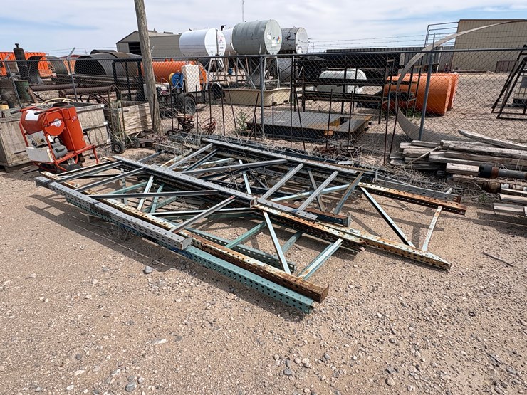 (2)-30’-extendable-rig-ladders-w/-assorted-pallet-rack-shelving-&-alkota-pressure-washer-image-4