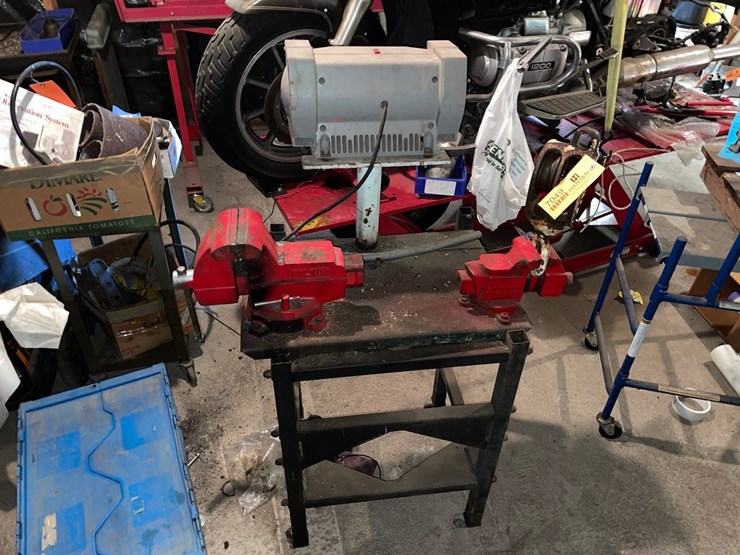 #7049-•-metal-shop-stand-with-vices-image-1