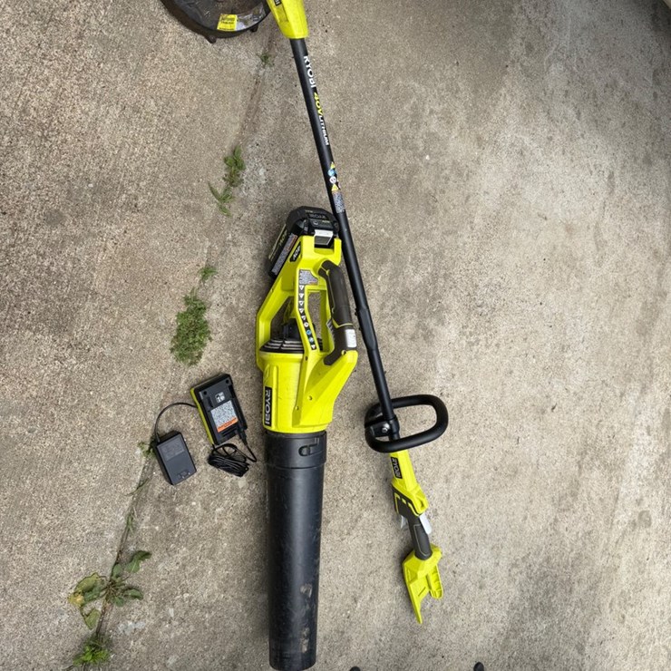 #103 • RYOBI CORDLESS BLOWER AND WEED TRIMMER