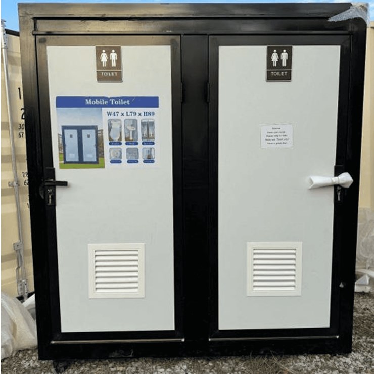 New Mobile Double Toilet