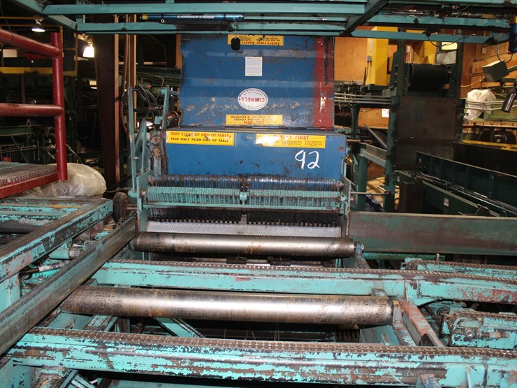 cornell-6"x42"-model-hec-42-3-saw-edger-w/-2-movable-saws-w/-infeed-rolls-w/-3-strand-pop-up-transfer-w/-positioner-system-w/-fence-w/-plc-controls-w/-50hp-motor-sn#770-1-87-image-3