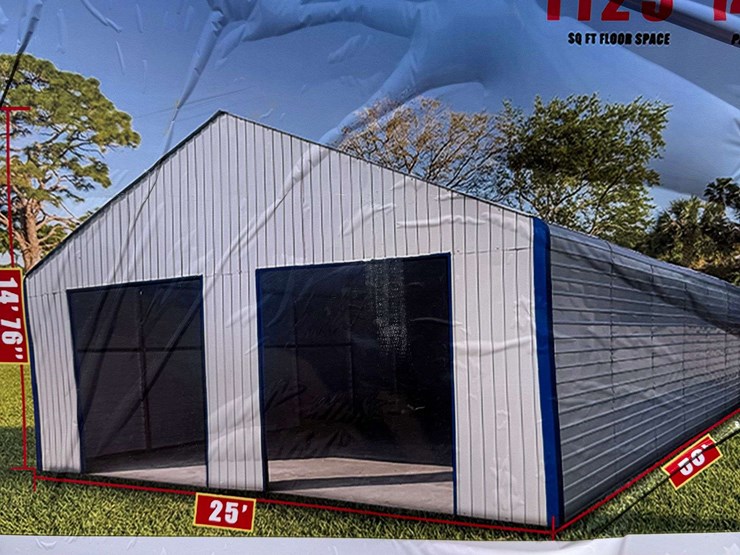 50'-x-25'-double-garage-metal-barn-(new/unused)-image-2