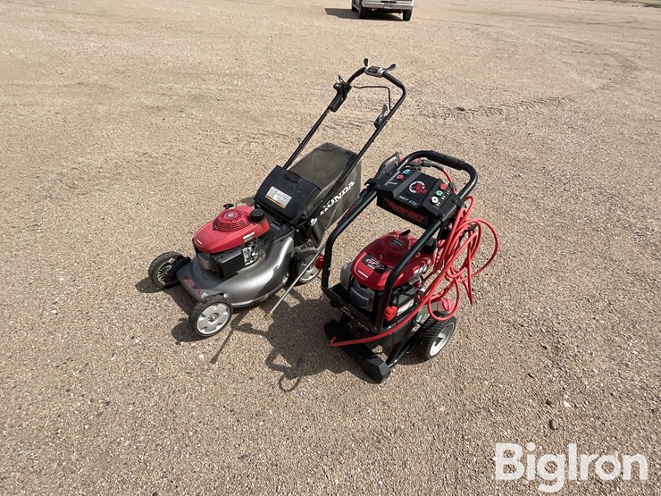 honda-/-troy-built-hrr2166vxa-mower-&-2600-psi-power-washer-image-1