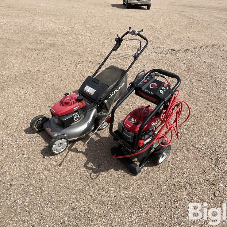 Honda / Troy Built HRR2166VXA Mower & 2600 Psi Power Washer