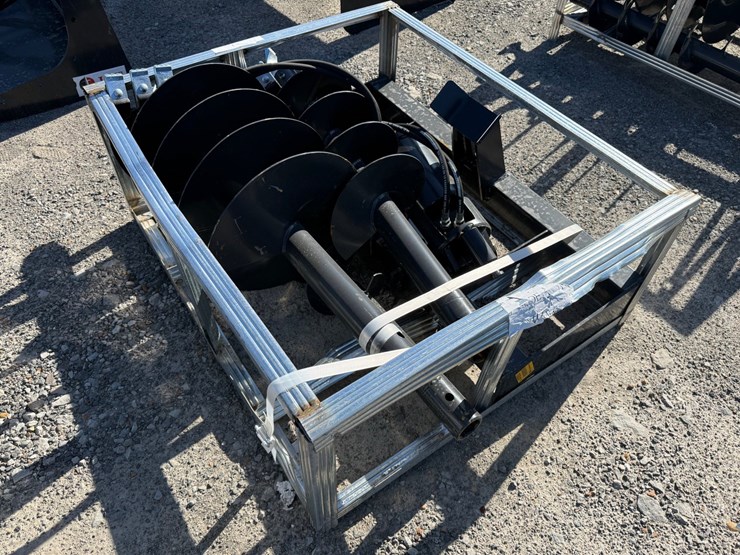 #2074-•-unused-jct-skid-steer-hydraulic-auger-drive-&-bits-inv#-47053-image-1