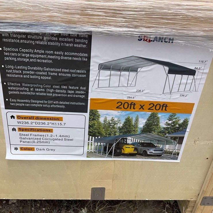 SDLANCH 20x20 Metal Carport