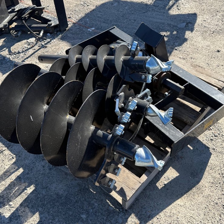 #2088 • Unused JCT Skid Steer Hydraulic Auger Drive & Bits INV# 47055
