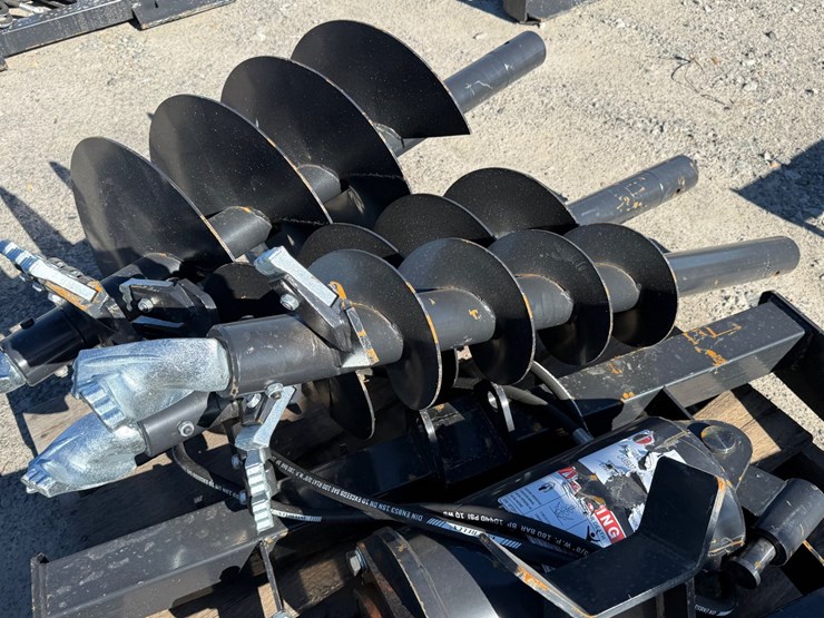#2088-•-unused-jct-skid-steer-hydraulic-auger-drive-&-bits-inv#-47055-image-4