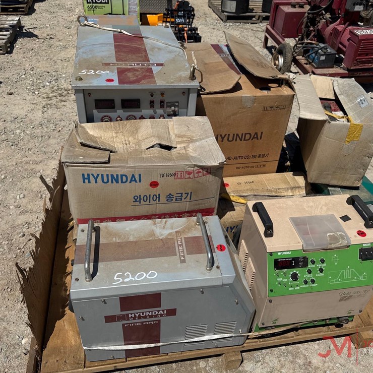 CONTENTS OF PALLET: VARIOUS WELDERS & FABRICATION EQUIPMENT