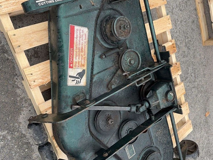 bolens-diesel-lawn-tractor-with-50”-mower-deck,-48”-blower-and-box-of-attachments-image-17