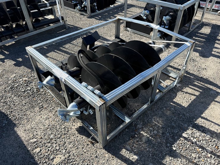 #2074-•-unused-jct-skid-steer-hydraulic-auger-drive-&-bits-inv#-47053-image-3
