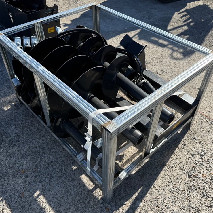 #2076 • Unused JCT Skid Steer Hydraulic Auger & Bits INV# 45681