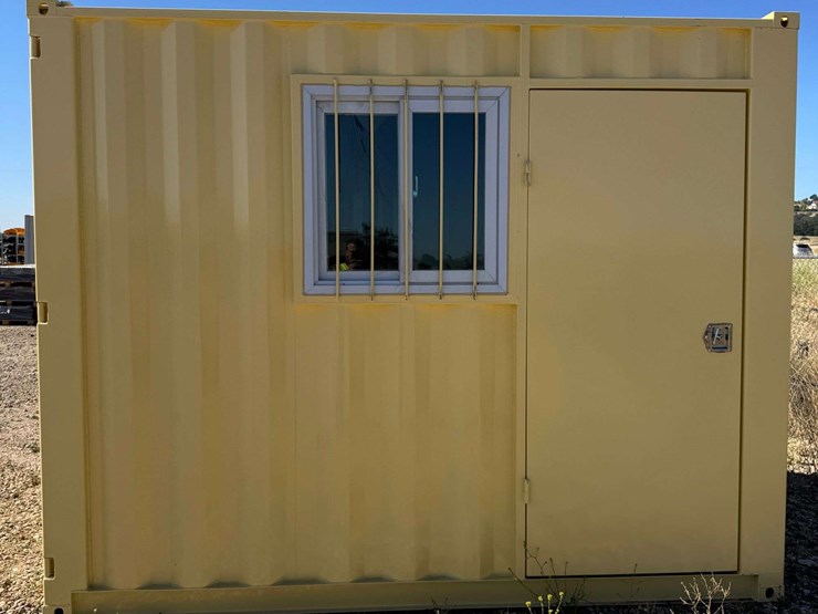 2026-10'-3”-office-shipping-container-w/-man-door,-end-door,-window-(new/unused)-*damaged-window*-image-2
