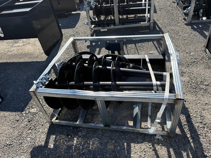 #2074-•-unused-jct-skid-steer-hydraulic-auger-drive-&-bits-inv#-47053-image-2