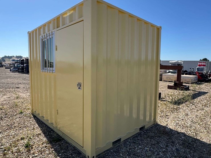 2026-10'-3”-office-shipping-container-w/-man-door,-end-door,-window-(new/unused)-*damaged-window*-image-4