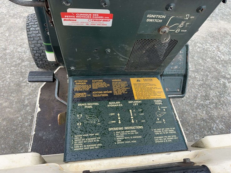 bolens-diesel-lawn-tractor-with-50”-mower-deck,-48”-blower-and-box-of-attachments-image-14