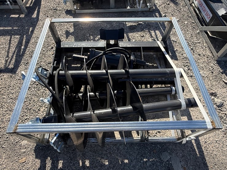 #2064-•-unused-jct-skid-steer-hydraulic-auger-drive-&-bits-inv#-47051-image-4