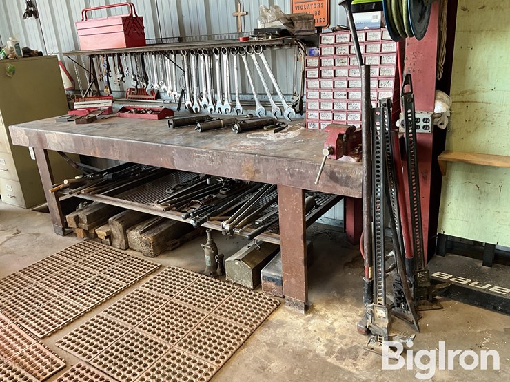shop-built-workbench-&-tools-image-1