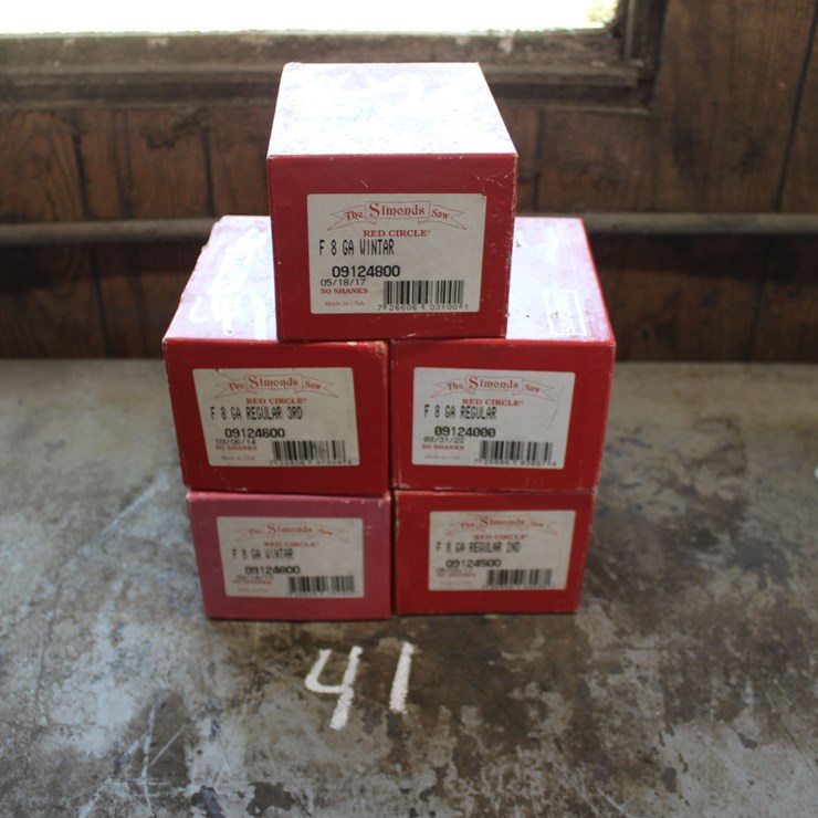 (5) BOXES OF NEW SIMOND F8 SAW SHANKS