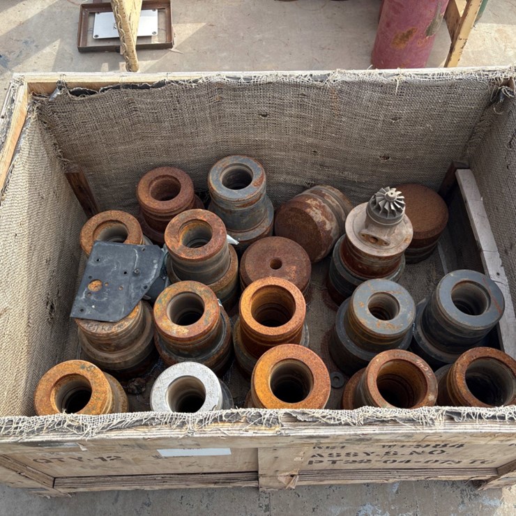 Crate of (18) assorted test hangers
