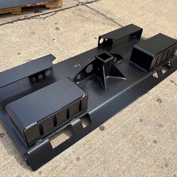 Heavy Duty Skidloader Receiver Hitch Plate