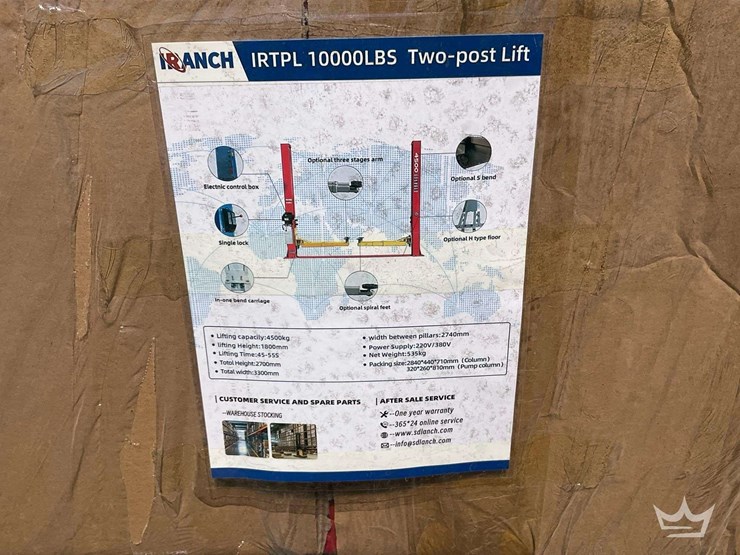 2025-iranch-irtpl-10,000lbs-two-post-automotive-lift-image-2