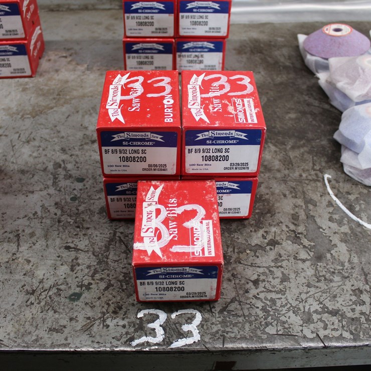 (5) NEW BOXES OF NEW SIMONDS BF 8/9 9/32 LONG SAW TEETH