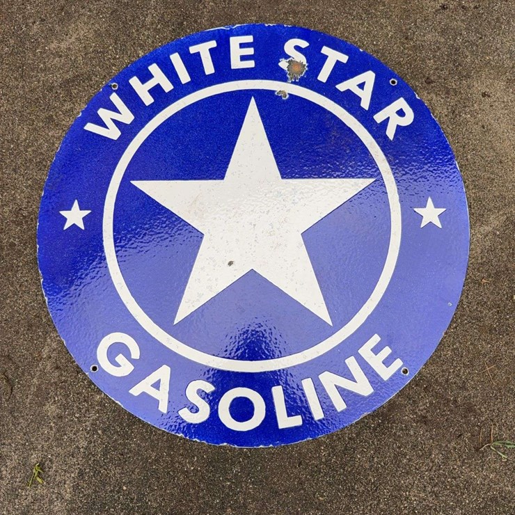 White Star Gasoline Sign