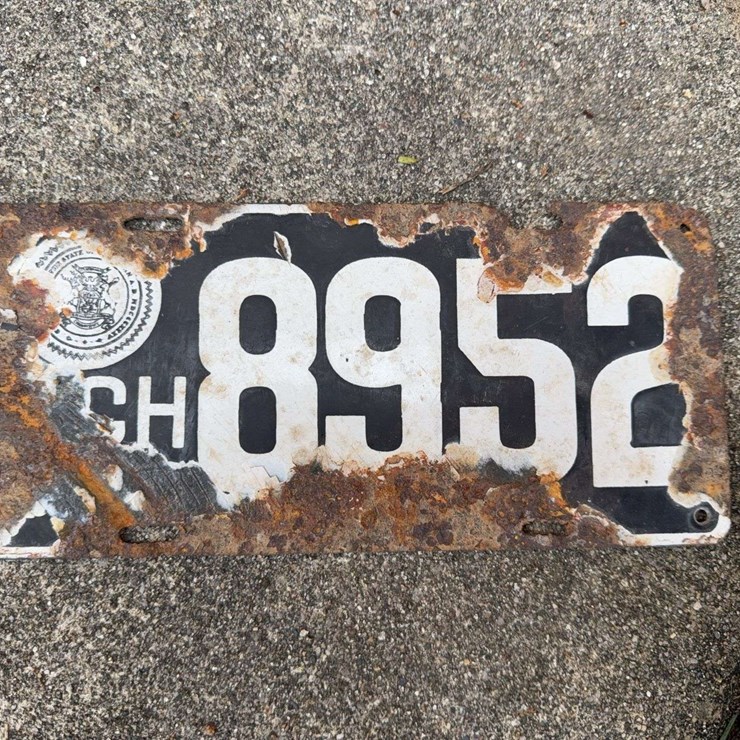 Porcelain Michigan Plate
